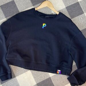 Portland Gear Pride cropped black sweatshirt L